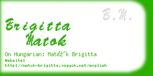 brigitta matok business card